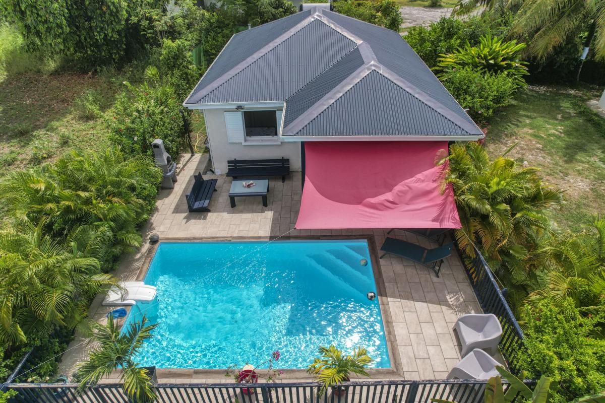 Location Villa 3 chambres Sainte Anne Guadeloupe-vue du ciel-2